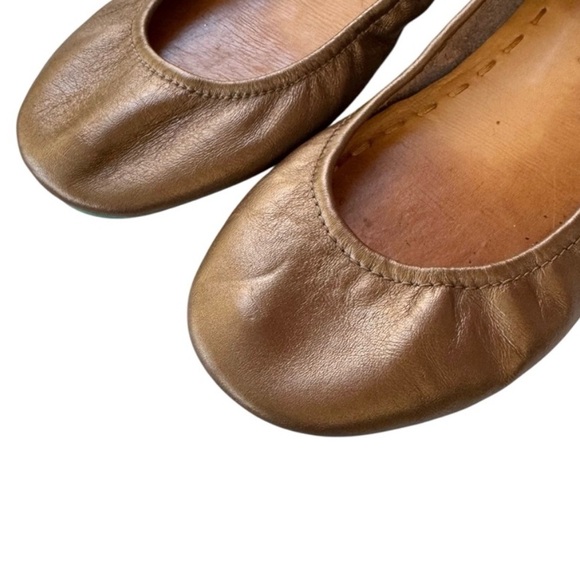 Tieks Metallic Bronze Leather Ballet Flats Shoes Size 8 - Picture 9 of 12